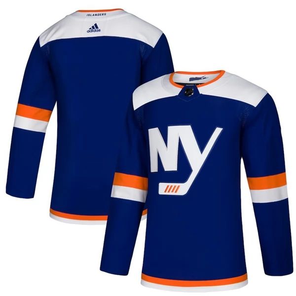 Herren New York Islanders Eishockey Trikot Blank 2018-19 Blau Authentic